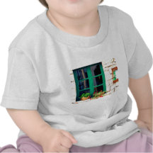 Green window. tshirt