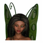 Green Wing Lady Faerie 1 - 3D Fairy - photo sculptures