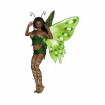 Green Wing Lady Faerie 3 - 3D Fairy - photo sculptures