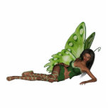 Green Wing Lady Faerie 4 - 3D Fairy - photo sculptures