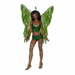 Green Wing Lady Faerie 5 - 3D Fairy - photo sculptures