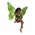 Green Wing Lady Faerie 6 - 3D Fairy - photo sculptures