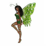 Green Wing Lady Faerie 7 - 3D Fairy - photo sculptures