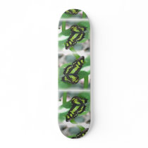 Green Winged Butterfly Skateboard