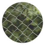 Green wire mesh fence stickers