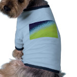 Green with light blue spatter pet clothing