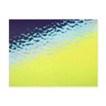 Green with light blue spatter postcards