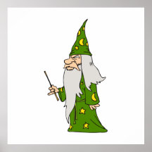 Green Wizard Print