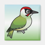 Green Woodpecker Fridge Magnet