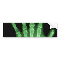 Green X-ray Skeleton Hand
