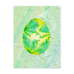 Green & Yellow Painted Egg postcards