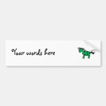 Green zebra bumper stickers