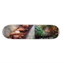 Greenhouse with Flowerpots Skate Boards