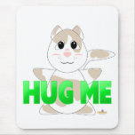 GreenHugMeHuggableTanSpottedCat Mouse Mats