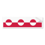 Greenland Flag Coat of Arms Bumper Sticker