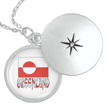 Greenland Flag & Name Pendant
