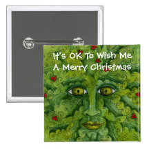 Greenman Holly It's Ok Button