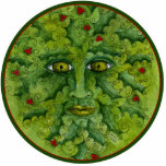 Greenman Holly Ornament photo sculptures