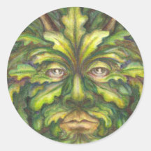 Greenman Round Sticker