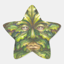 Greenman Star Stickers