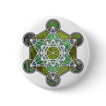 GreenMetatronCube Pin