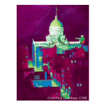 Greensburg Courthouse, The County Seat Postcard