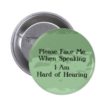 Greentone Hard of Hearing Button