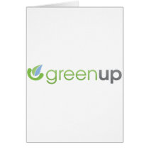 GreenUp Horizontal Logo Greeting Card