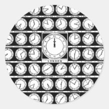 Greenwich Time Sticker