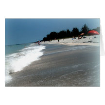 Greeting Card: "Beach Scene" Sanibel Island, FL