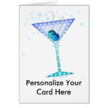 Greeting Card - BLUE MARTINI
