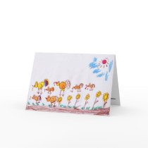 GREETING CARD: "Chickens" by Ma Theu (2nd grade)