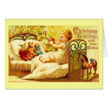Greeting Card-Holiday Art-Vintage Christmas 4