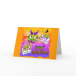 Greeting Card, Note Card - HALLOWEEN BOOGEYMAN MON