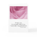 Greeting Card- Pink Rose with Quote