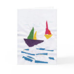 GREETING CARD "Sailboats on the Ocean" by K' Duong