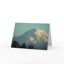 Greeting Card: Winter Mt. Rainier