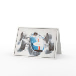 Greeting Card With Vintage Racing Car