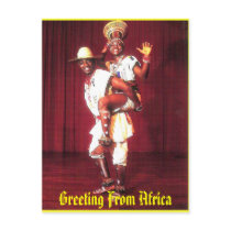 GREETING FROM AFRICA(Design by Mojisola Gbadamosi) Postcard