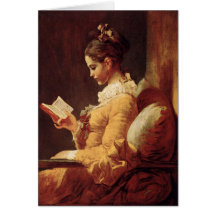 Greetingcard With Jean-Honore Fragonard Painting