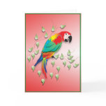 Greetings card Talking parrot