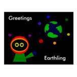 GREETINGS EARTHLING POSTCARDS