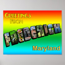 Greetings Frederick Frameable Poster