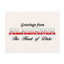 Greetings from Alabama Postcard