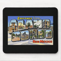 Greetings from Alamo Gordo New Mexico Mousepad
