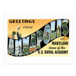Greetings from Annapolis, MD, Home of Naval Academ Post Cards