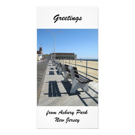 Greetings from Asbury Park Boardwalk Photo Greeting Card