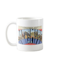 Greetings From Baltimore Md., Vintage Coffee Mugs