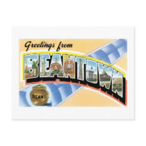 Greetings from Beantown! Vintage Post Card