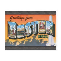 Greetings From Boston Mass., Vintage Postcards